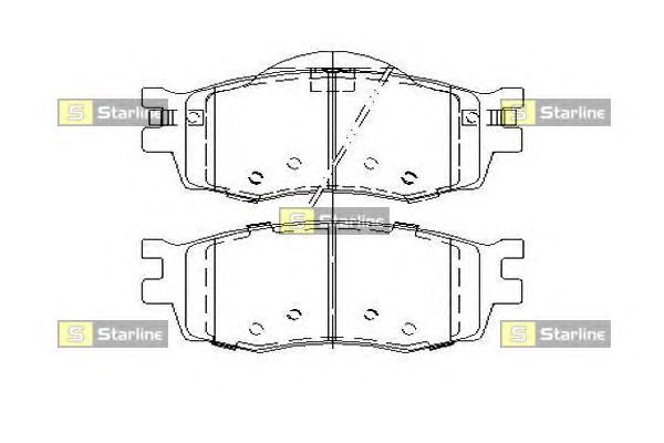 Тормозные колодки STARLINE BD S457