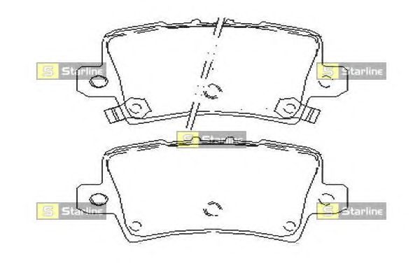 Тормозные колодки STARLINE BD S517