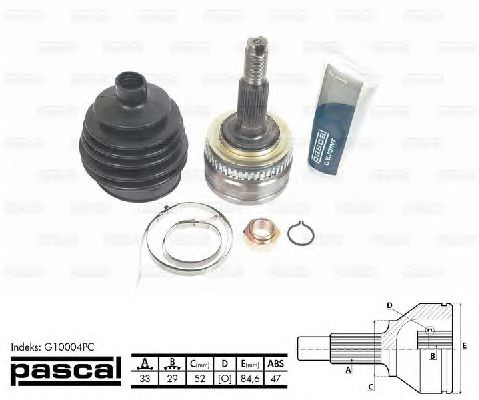 Комплект ШРУСов PASCAL G10004PC