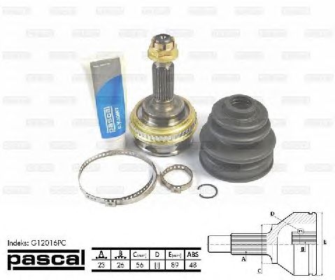 Комплект ШРКШ PASCAL G12016PC