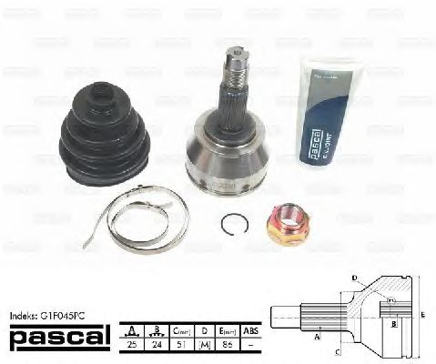 Комплект ШРКШ PASCAL G1F045PC