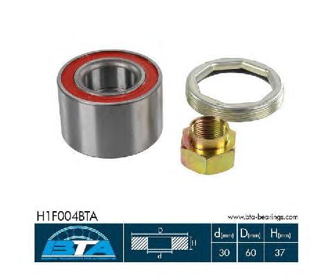 Підшипник маточини BTA H1F004BTA