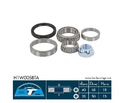Підшипник маточини BTA H1W005BTA