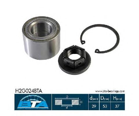 Підшипник маточини BTA H2G024BTA