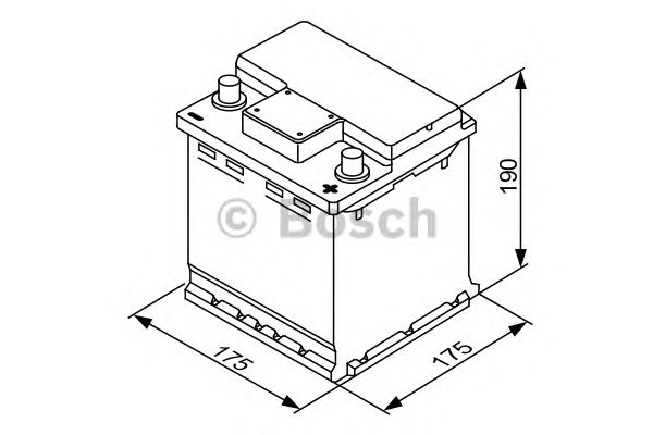 Стартерная аккумуляторная батарея BOSCH 0 092 S40 001 S4