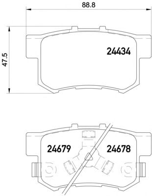 Тормозные колодки TEXTAR 2443402