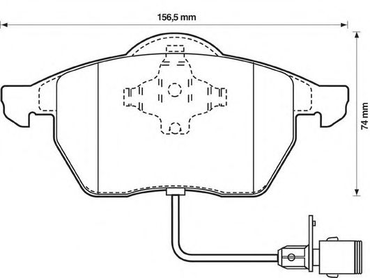 Тормозные колодки JURID 571512J