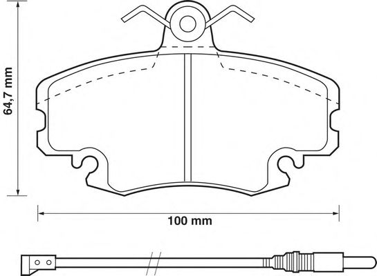 Тормозные колодки JURID 571526D
