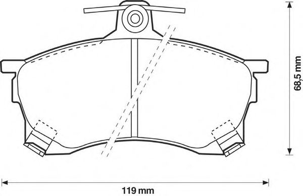 Тормозные колодки JURID 571942J