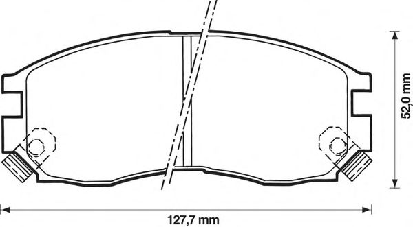 Тормозные колодки JURID 572381J