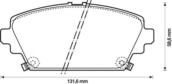 Тормозные колодки JURID 572429J