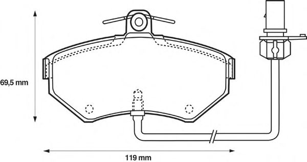 Тормозные колодки JURID 573006J