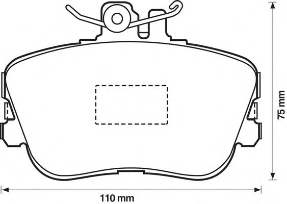 Тормозные колодки BENDIX 571828B
