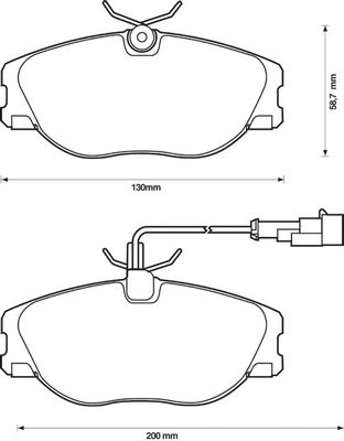 Тормозные колодки BENDIX 571894B