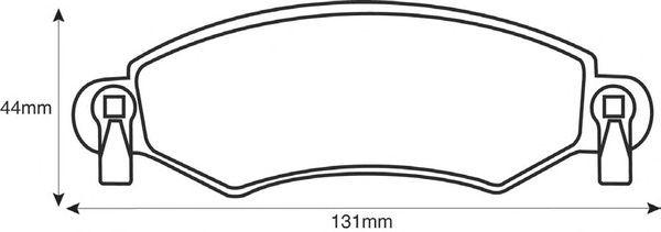 Тормозные колодки BENDIX 571981B