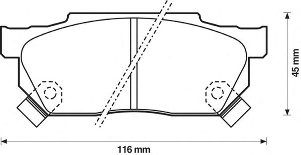 Тормозные колодки BENDIX 572238B