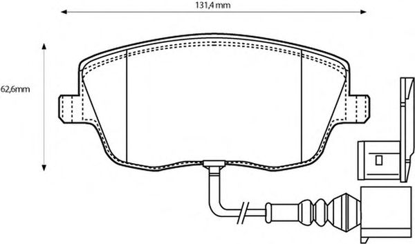 Тормозные колодки BENDIX 573127B