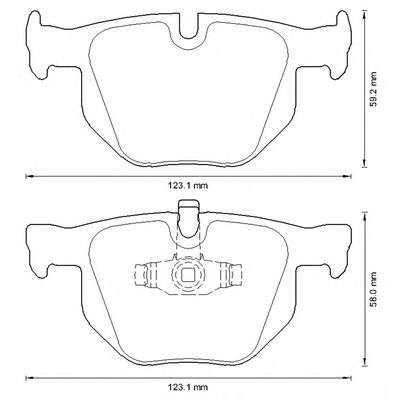 Тормозные колодки BENDIX 573285B