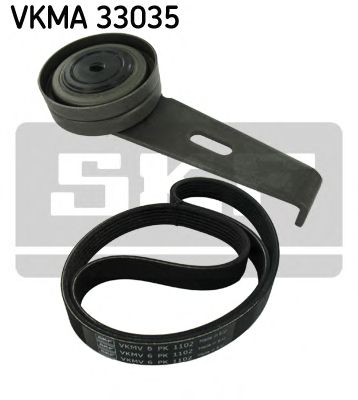 Комплект поликлинового ремня SKF VKMA 33035