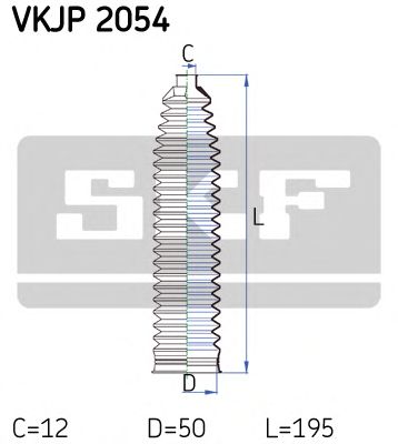 Комплект пыльников рулевой рейки SKF VKJP 2054