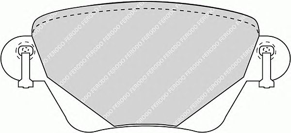 Тормозные колодки FERODO FQT1416 THERMOQUIET