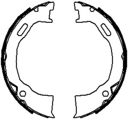Тормозные колодки ручника FERODO FSB4070