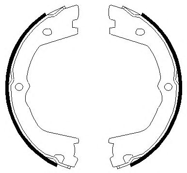 Тормозные колодки ручника FERODO FSB658