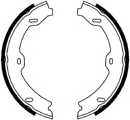 Тормозные колодки ручника FERODO FSB4002