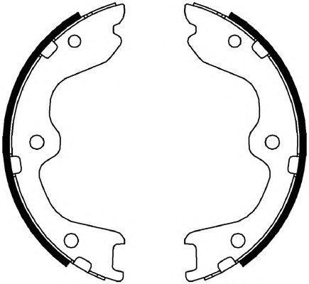 Тормозные колодки ручника FERODO FSB4005