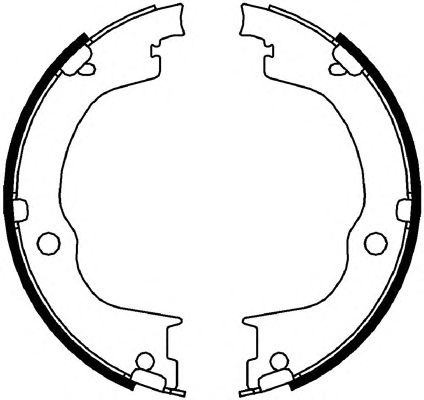 Тормозные колодки ручника FERODO FSB4006