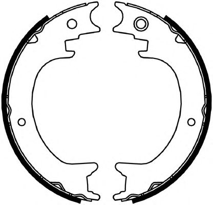 Тормозные колодки ручника FERODO FSB4064