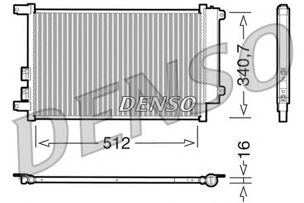 Радіатор кондиціонера DENSO DCN01010