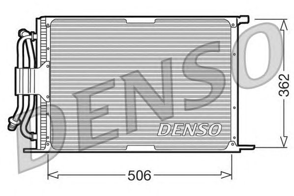 Радіатор кондиціонера DENSO DCN10005