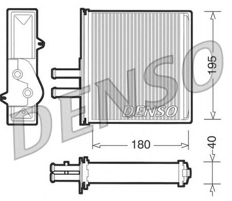 Радиатор отопителя DENSO DRR09060