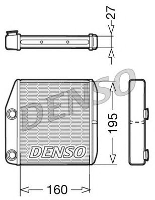 Радиатор отопителя DENSO DRR09075