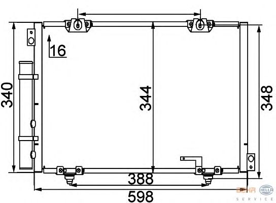 Радиатор кондиционера HELLA 8FC 351 038-731