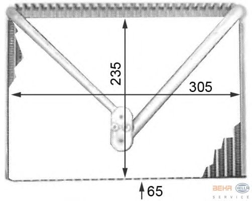 Испаритель кондиционера HELLA 8FV 351 211-201