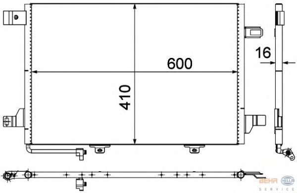 Радіатор кондиціонера HELLA 8FC 351 301-674