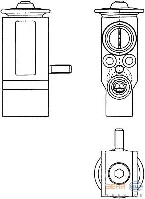 Расширительный клапан, кондиционер HELLA 8UW 351 303-381