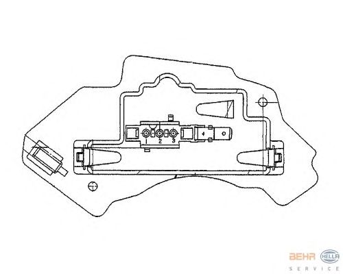 Регулятор, вентилятор салона HELLA 5HL 351 321-131