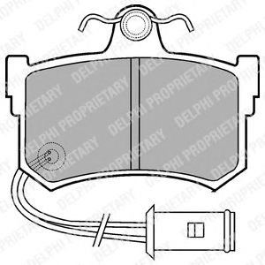 Тормозные колодки DELPHI LP434