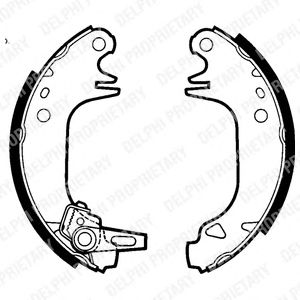 Тормозные колодки DELPHI LS1423