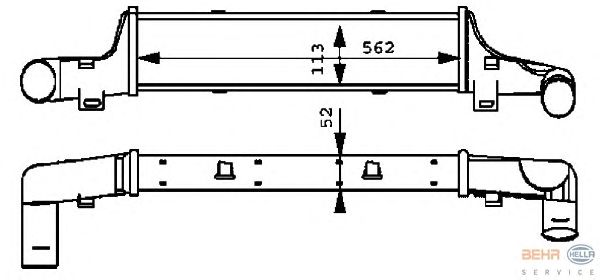 Интеркулер HELLA 8ML 376 723-131