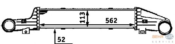 Интеркулер HELLA 8ML 376 723-141