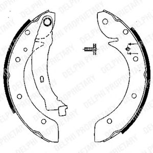 Тормозные колодки DELPHI LS1838