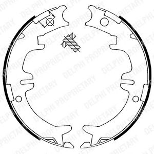 Тормозные колодки ручника DELPHI LS1892