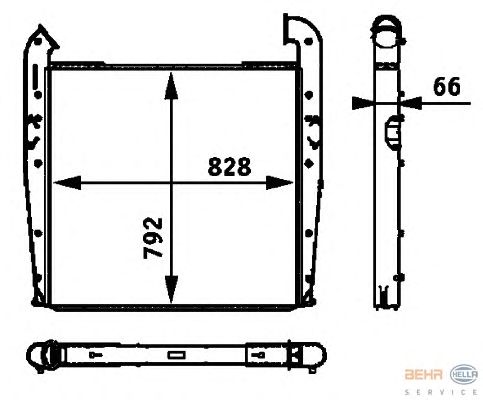 Интеркулер HELLA 8ML 376 724-041