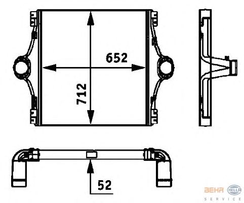 Интеркулер HELLA 8ML 376 724-101