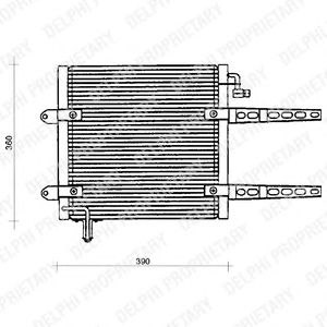 Радиатор кондиционера DELPHI TSP0225205