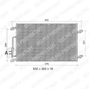 Радиатор кондиционера DELPHI TSP0225307